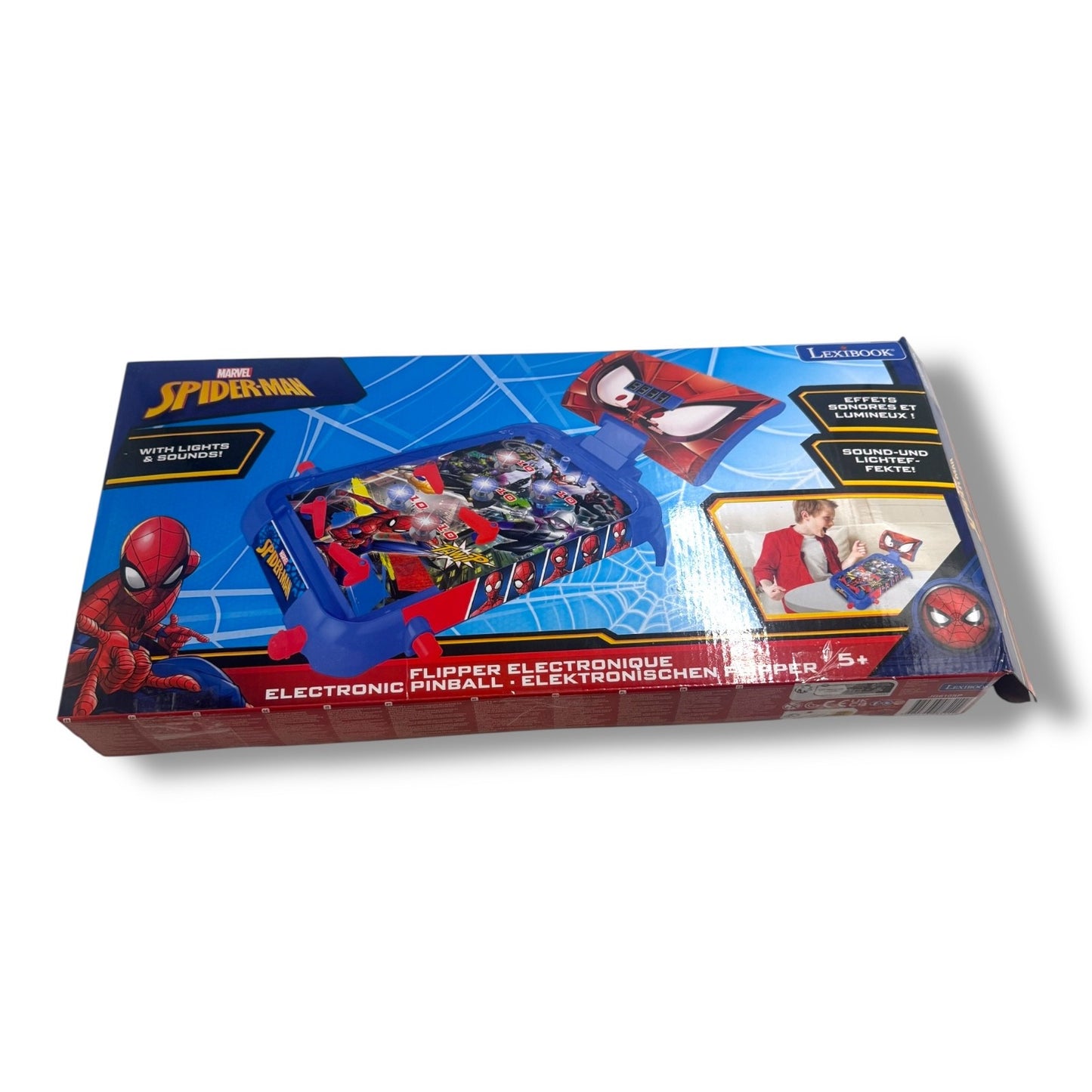 Lexibook JG610SP – Marvel Spider - Man Elektronisches Flipperspiel | LCD - Display |
