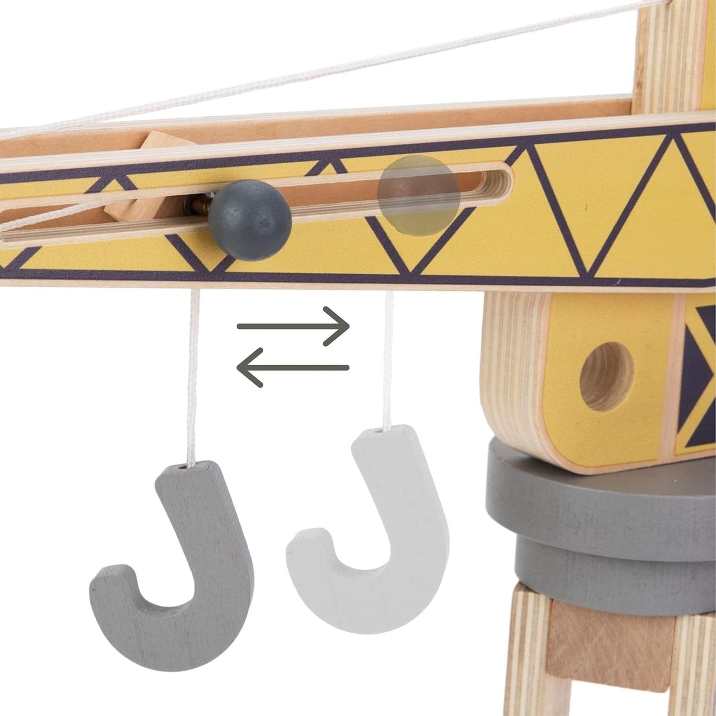 Mamabrum Holz - Baustellen Set mit Mobilkran, Baufahrzeuge, Verkehrskegel & Baumat