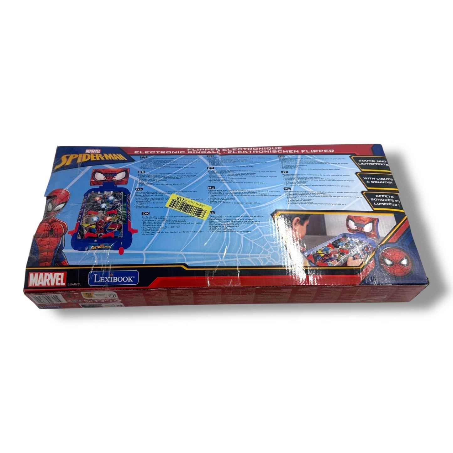 Lexibook JG610SP – Marvel Spider - Man Elektronisches Flipperspiel | LCD - Display |