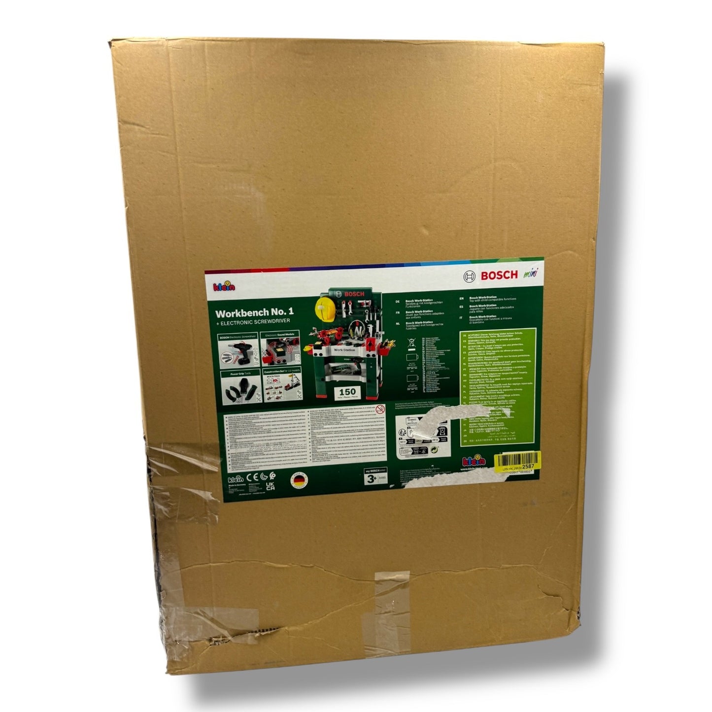 Theo Klein 8485 Bosch Werkbank, 150 - teilig, Werkzeug & Zubehör Spielzeug B - Ware