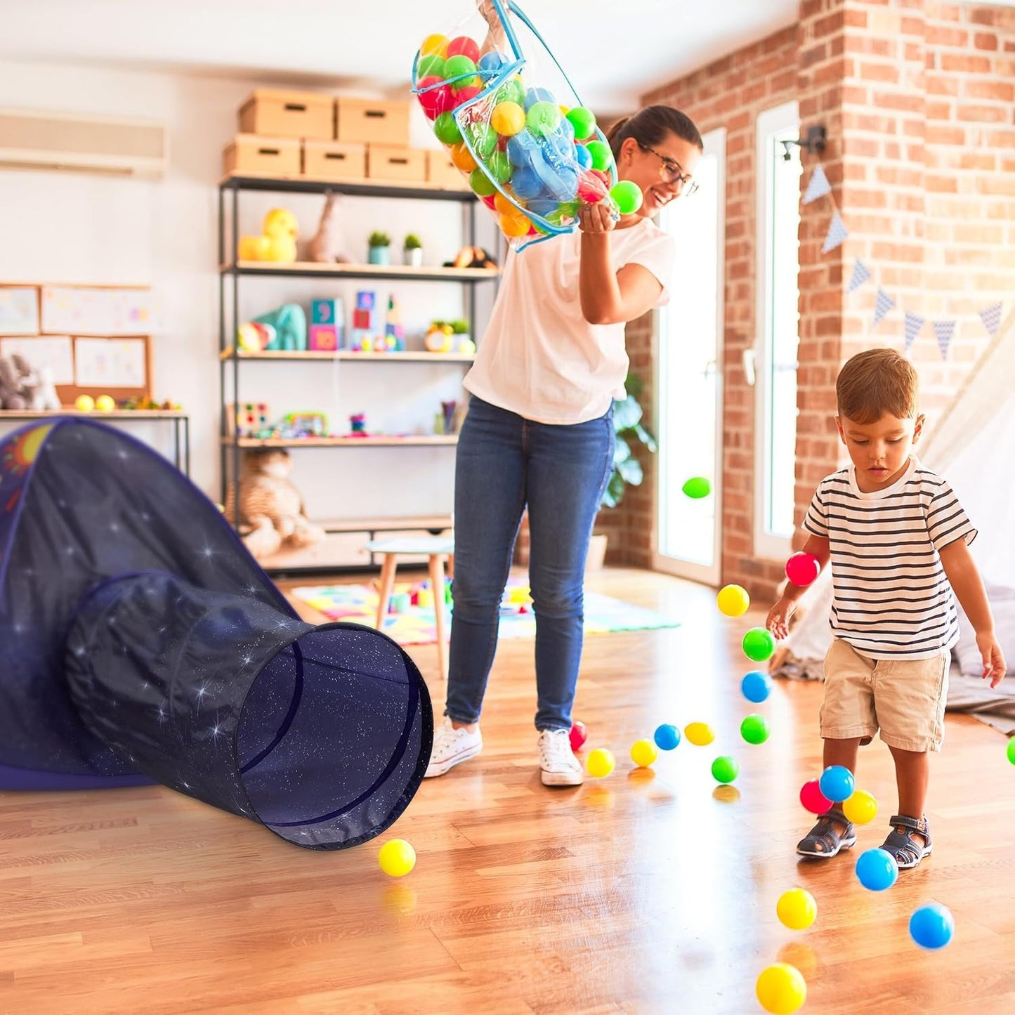 Spielzelt Pop Up Kinderzelt Krabbelzelt bunt leicht Pop - Up Zelt Wurfzelt