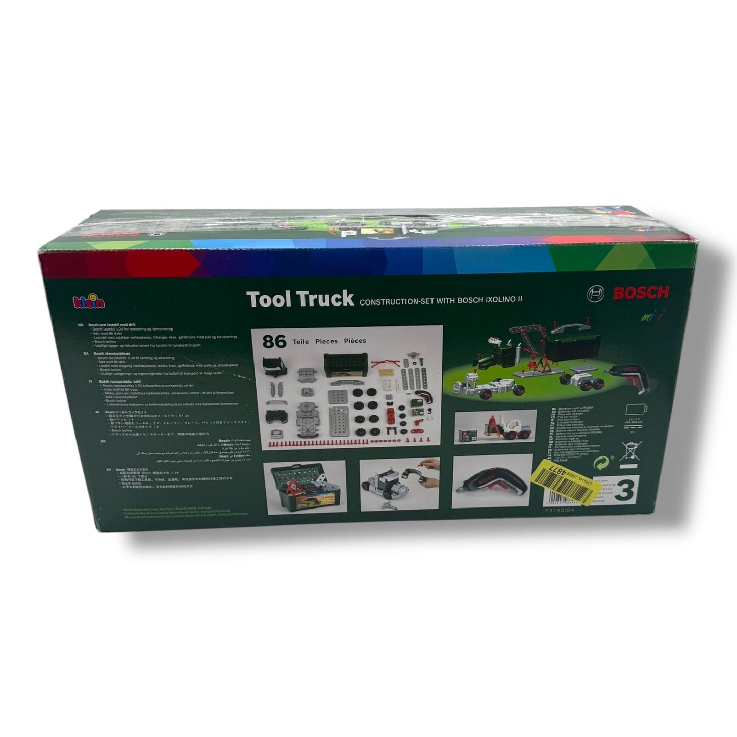 Theo Klein 8640 – Bosch Schraubtruck Spiel - Set mit Ixolino | B - Ware