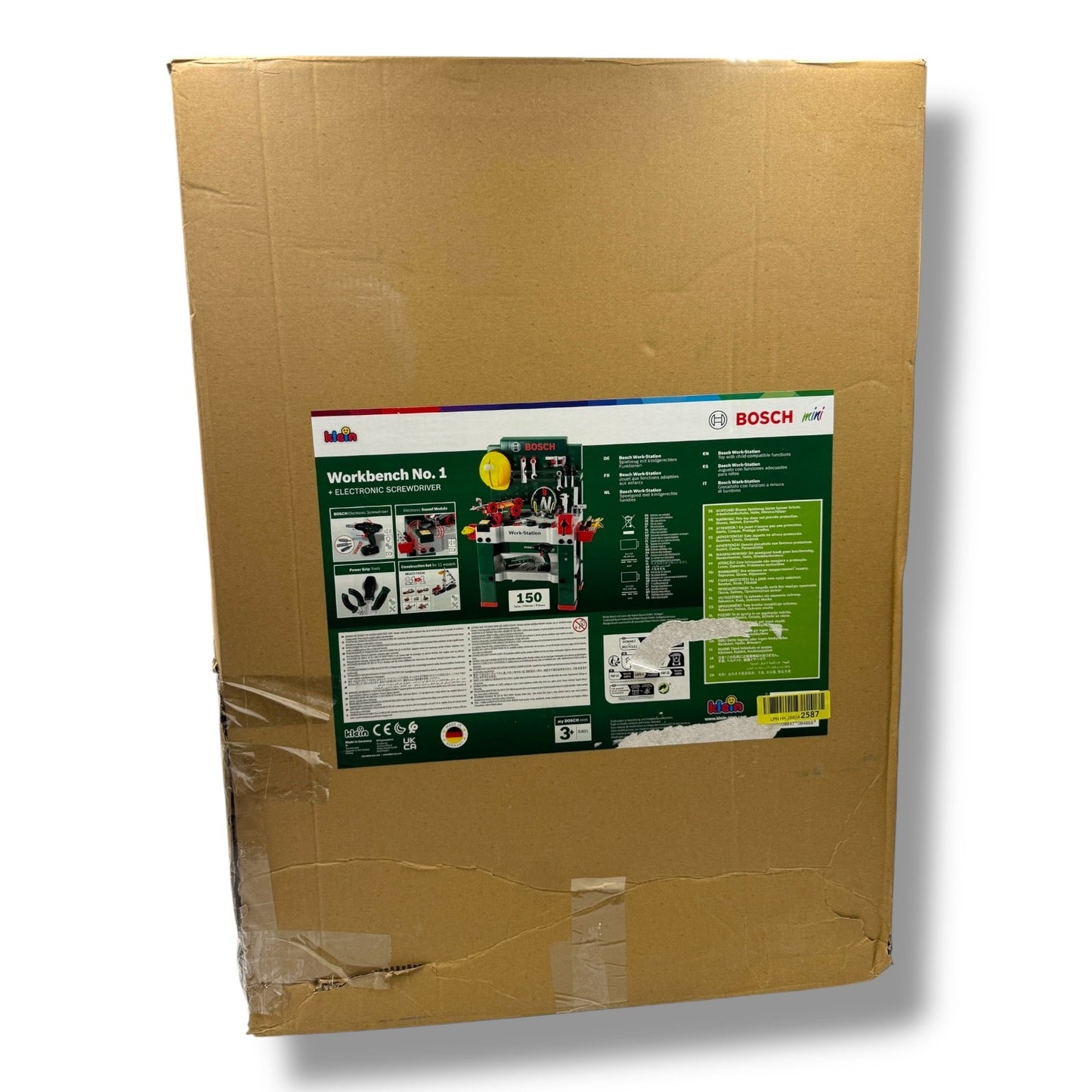 Theo Klein 8485 Bosch Werkbank, 150 - teilig, Werkzeug & Zubehör Spielzeug B - Ware