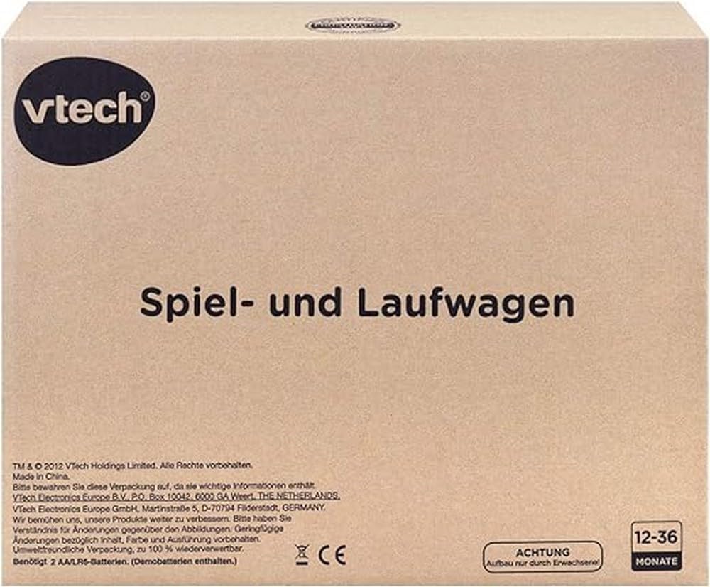 VTech Baby Spiel - und Laufwagen – Lauflernwagen mit regulierbarer Geschwindigkeit
