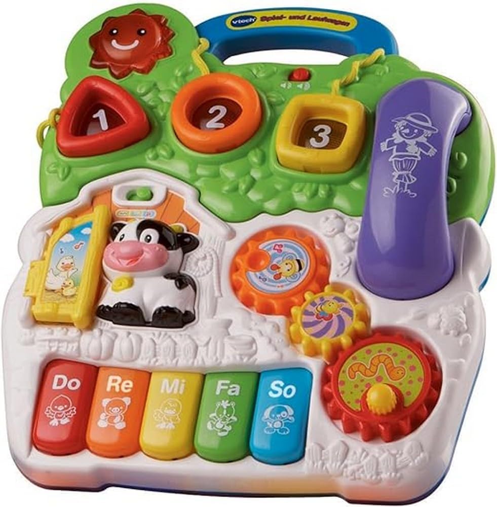 VTech Baby Spiel - und Laufwagen – Lauflernwagen mit regulierbarer Geschwindigkeit