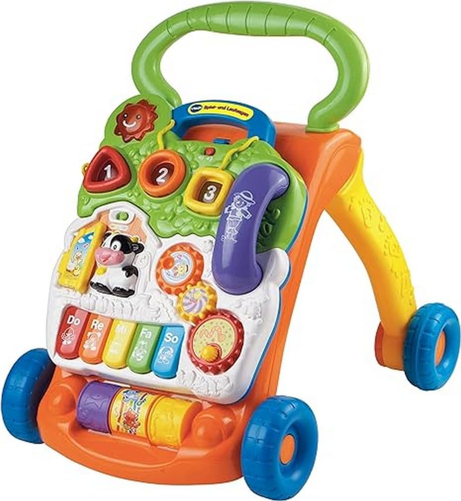 VTech Baby Spiel - und Laufwagen – Lauflernwagen mit regulierbarer Geschwindigkeit