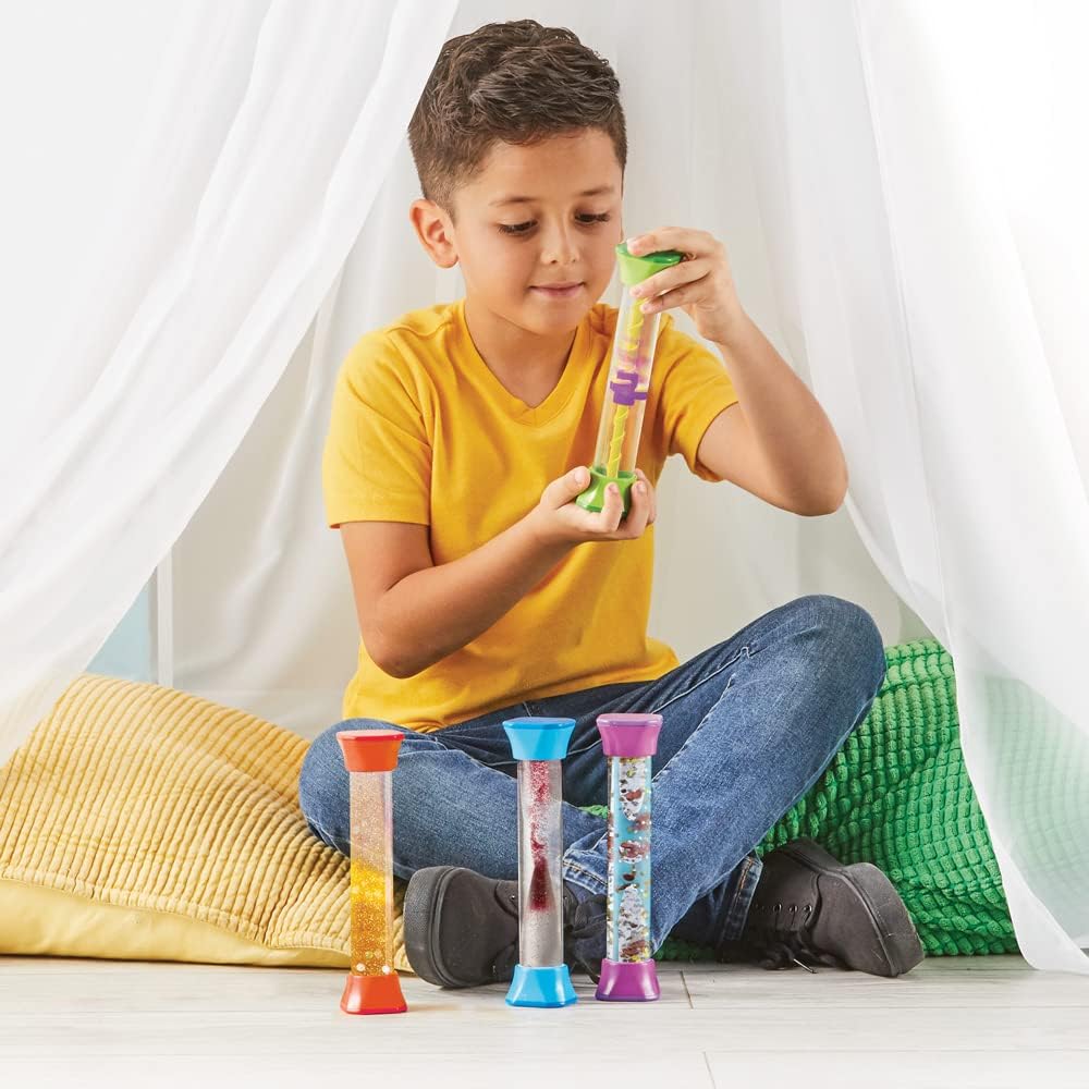 Learning Resources – Sensory Fidget Tubes (Set mit 4 Stück)