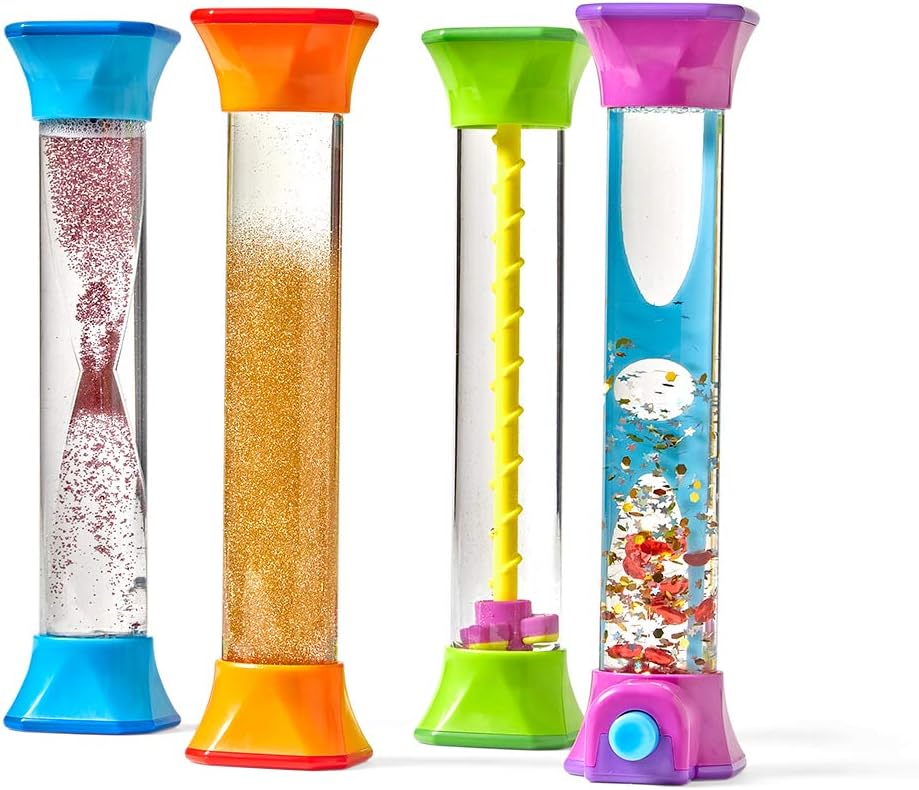 Learning Resources – Sensory Fidget Tubes (Set mit 4 Stück)