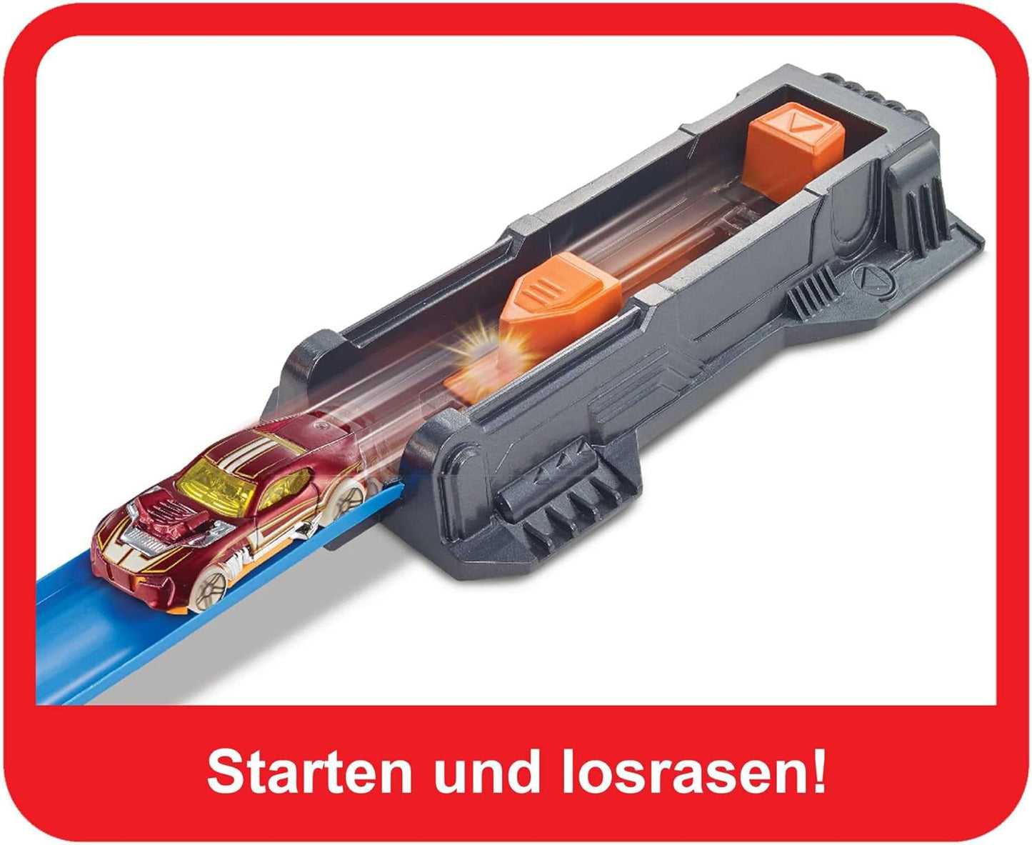 Hot Wheels – Autorennbahn Korkenzieher mit 3 Loopings (FTB65)