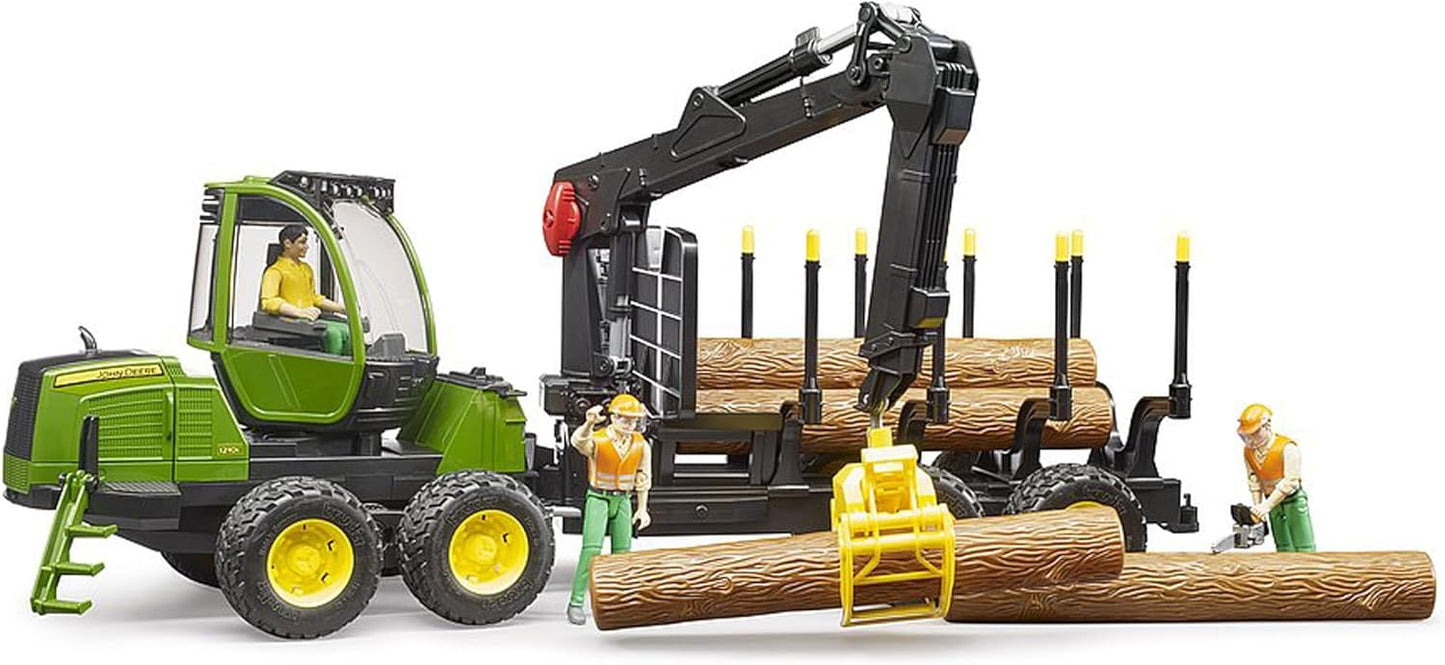 Bruder 2133 – John Deere Traktor mit Anhänger
