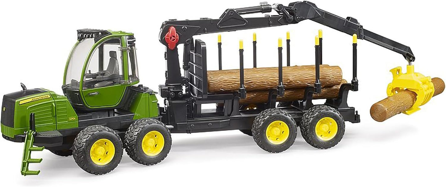 Bruder 2133 – John Deere Traktor mit Anhänger