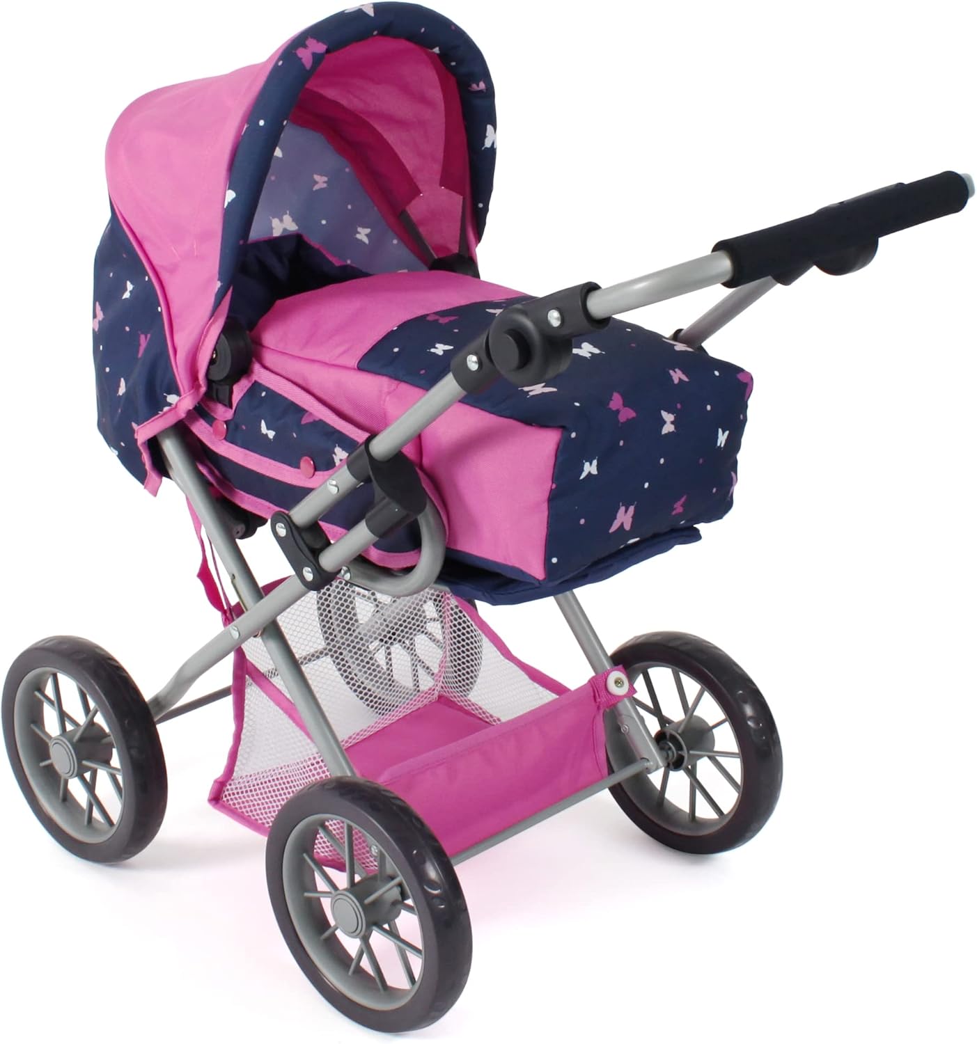 Bayer Chic 2000 - Puppenwagen Leni, 2in1 Kombipuppenwagen mit herausnehmbarer Tragetasche