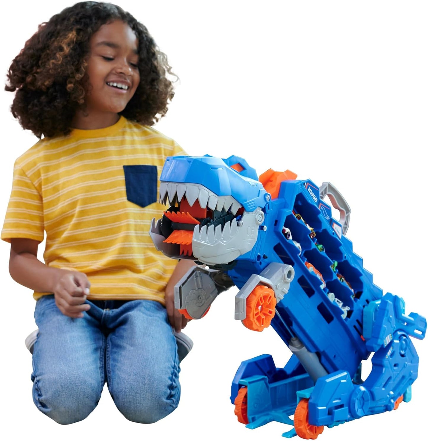 Hot Wheels Let's Race Netflix – 2 - in - 1 Transporter zu T - Rex
