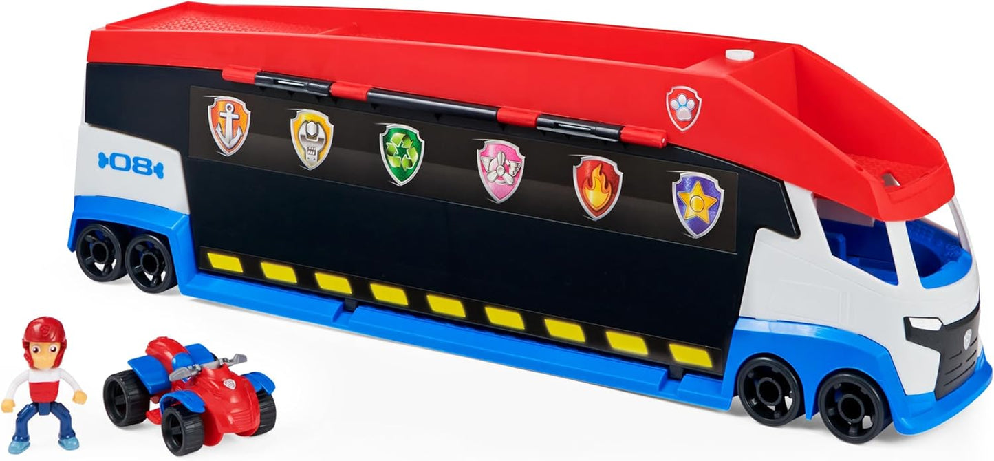 Paw Patrol, 10. Jubiläum, Teamfahrzeug Paw Patroller im aktualisierten Design, inkl. Ryder Figur