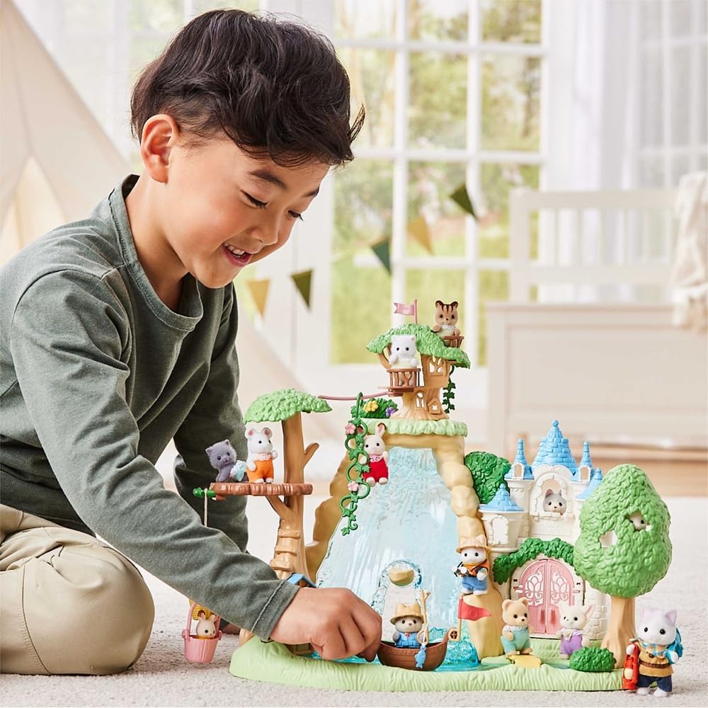 Sylvanian Families - 5762 Abenteuerspielplatz Wasserfall, Tierfigur, Spielzeug für Kinder ab 3 Jahren