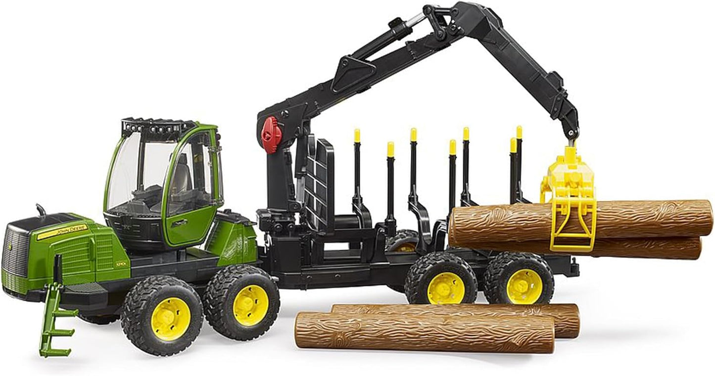 Bruder 2133 – John Deere Traktor mit Anhänger