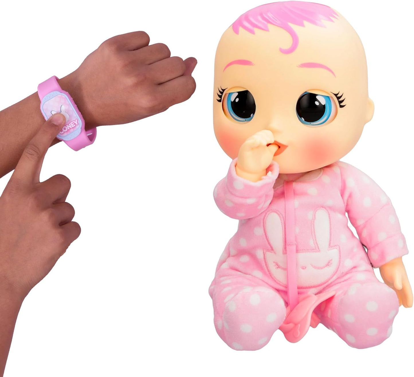 Cry Babies Magic Tears Newborn Coney - Deluxe interaktive Puppe Neugeborenen Puppe mit einem magischen Armband