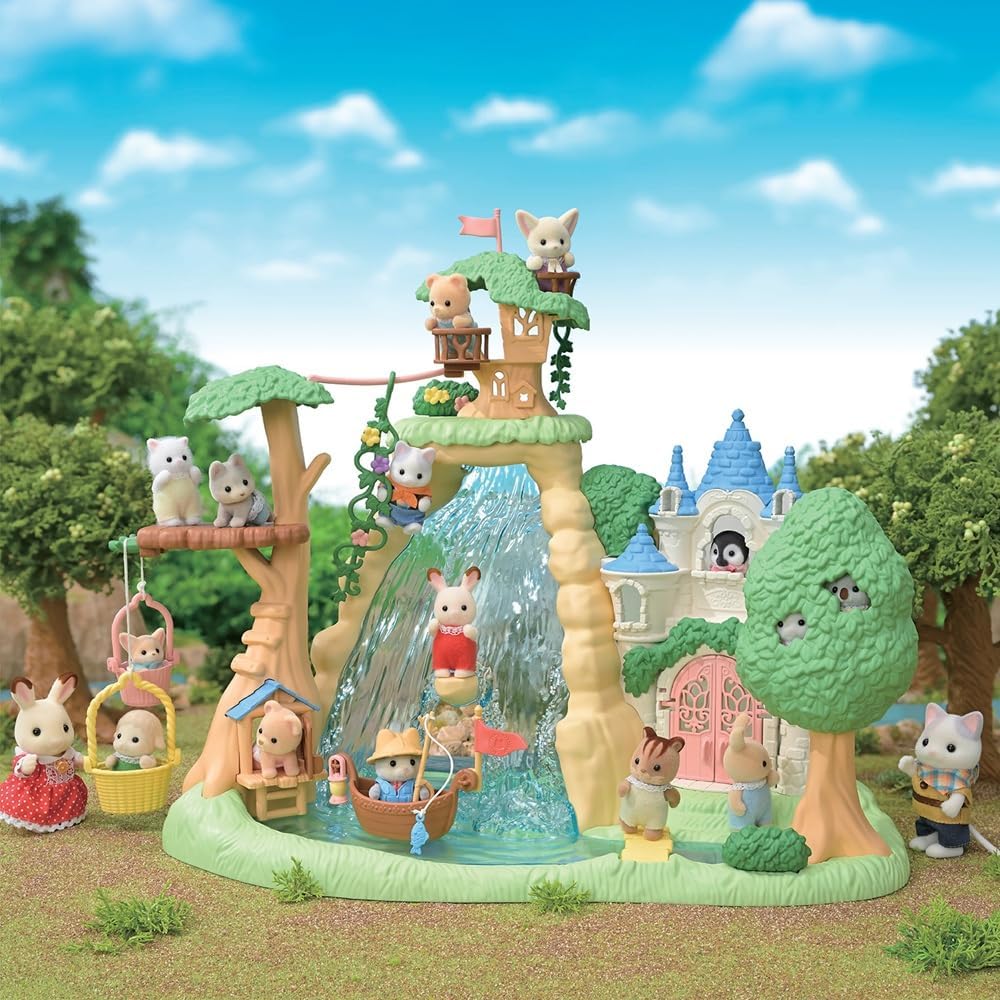 Sylvanian Families - 5762 Abenteuerspielplatz Wasserfall, Tierfigur, Spielzeug für Kinder ab 3 Jahren