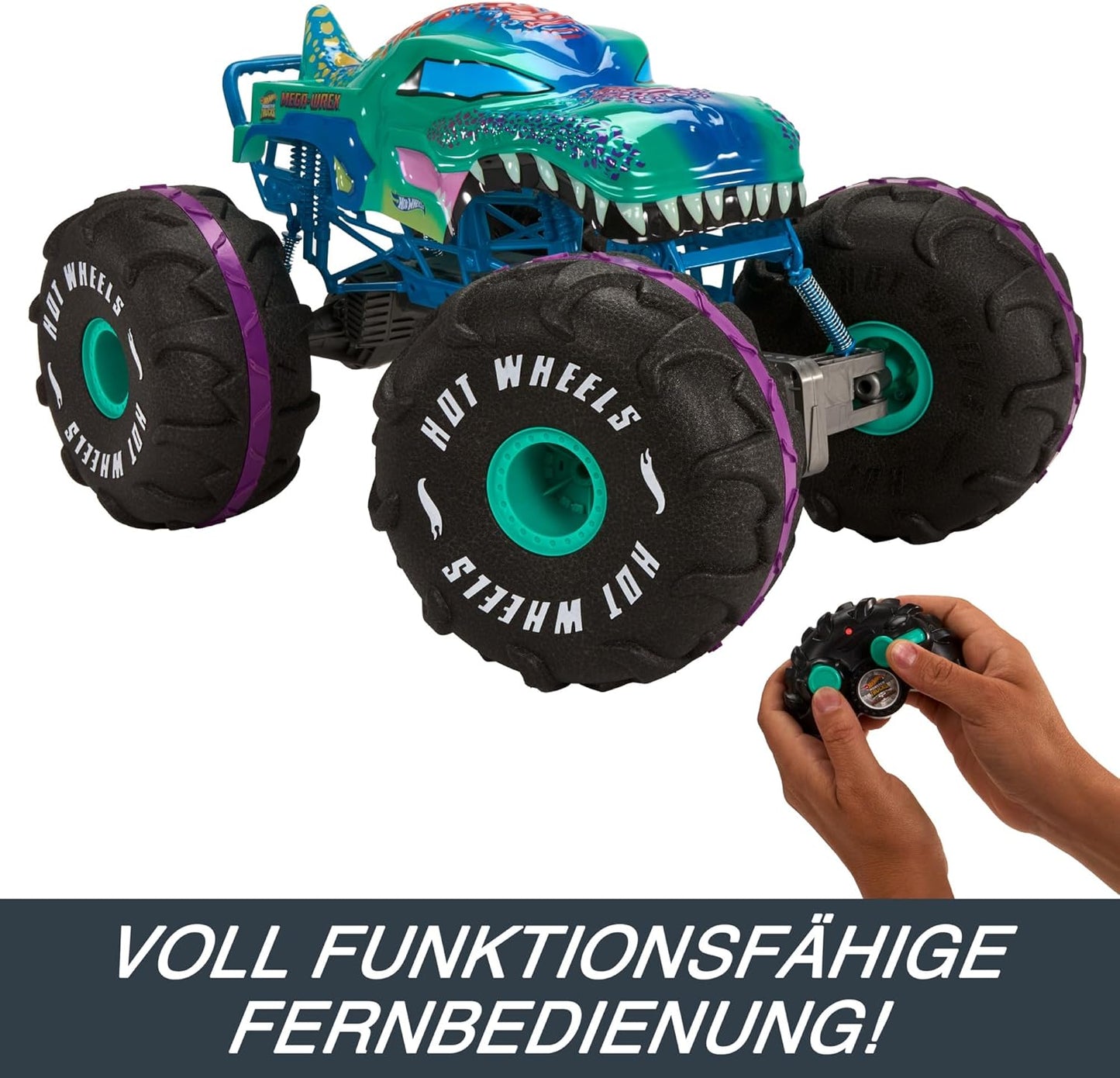Hot Wheels Monster Trucks Ferngesteuertes Auto, Mega-Wrex im Maßstab 1:6 - Spielzeug & Spielwaren | ReplayToys Deutschland