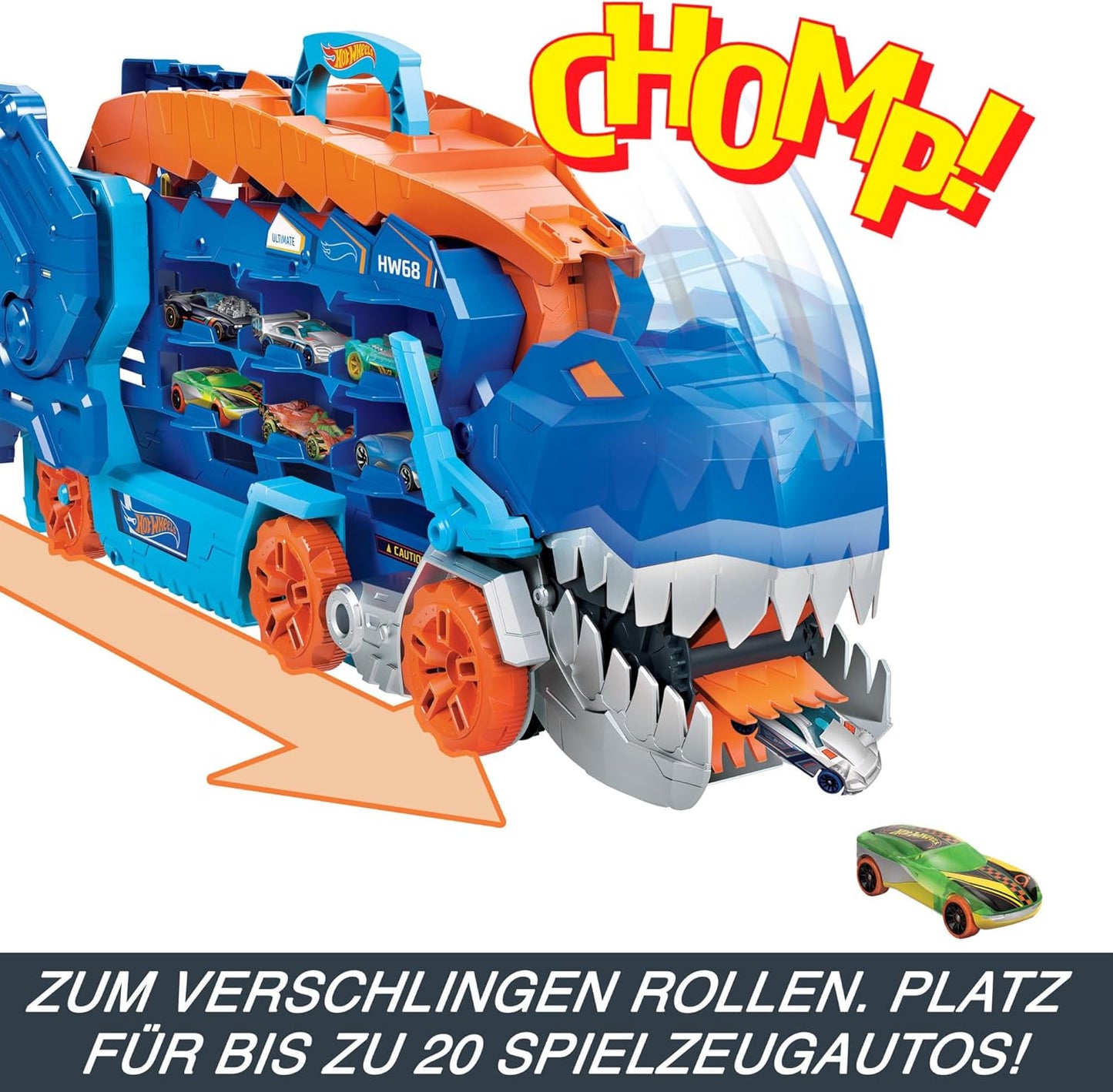 Hot Wheels Let's Race Netflix – 2 - in - 1 Transporter zu T - Rex