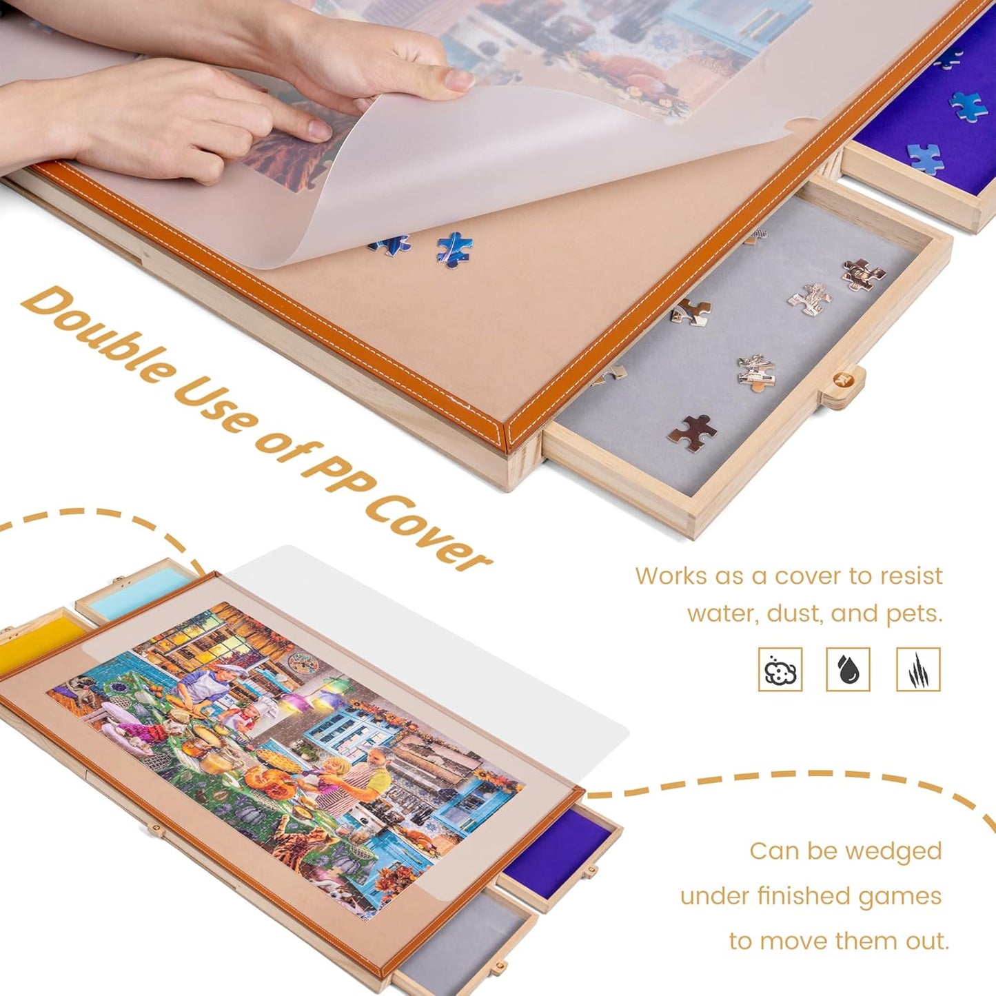 Tektalk – Tragbarer Puzzletisch für bis zu 1500 Teile