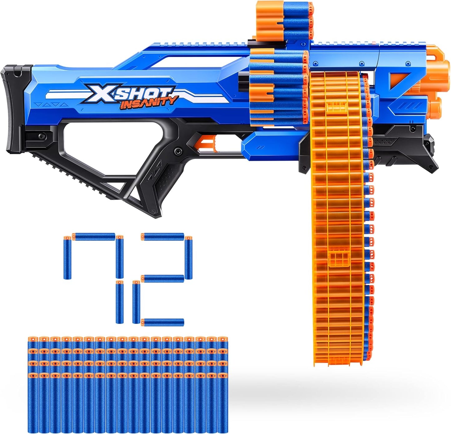 XSHOT Insanity Blaster Mega Barrel mit 72 Darts von ZURU