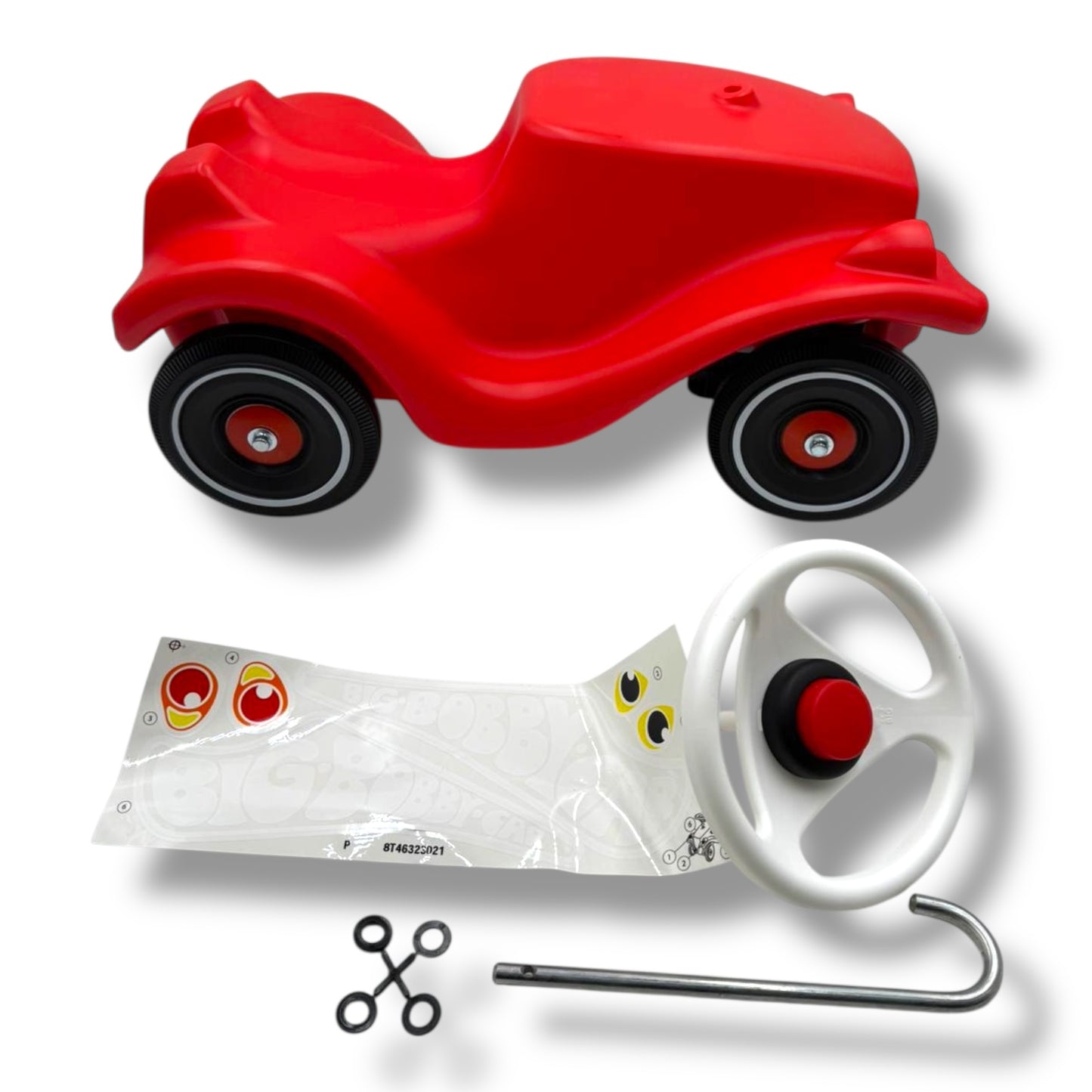 BIG - Bobby - Car Classic – Klassisches Rutschfahrzeug für Jungen & Mädchen | Belastbar bis 50 kg |