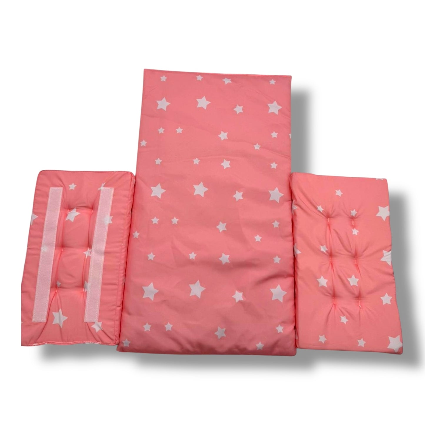 Bayer Chic 2000 - Puppenbett mit Mobile, Puppenmöbel, Puppenzubehör, Stars pink
