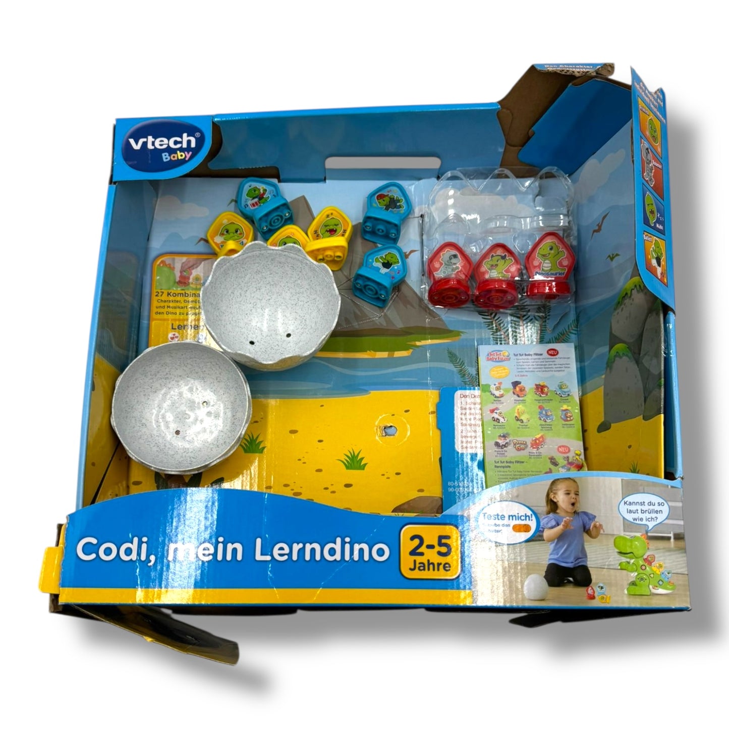 VTech 80 - 518704 – Codi, Mein Lerndino – Babyspielzeug, Mehrfarbig – Wie neu