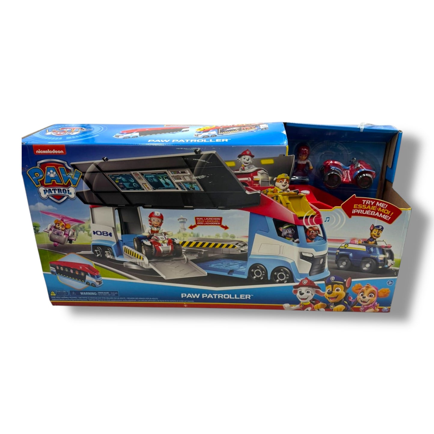 Paw Patrol, 10. Jubiläum, Teamfahrzeug Paw Patroller im aktualisierten Design, inkl. Ryder Figur