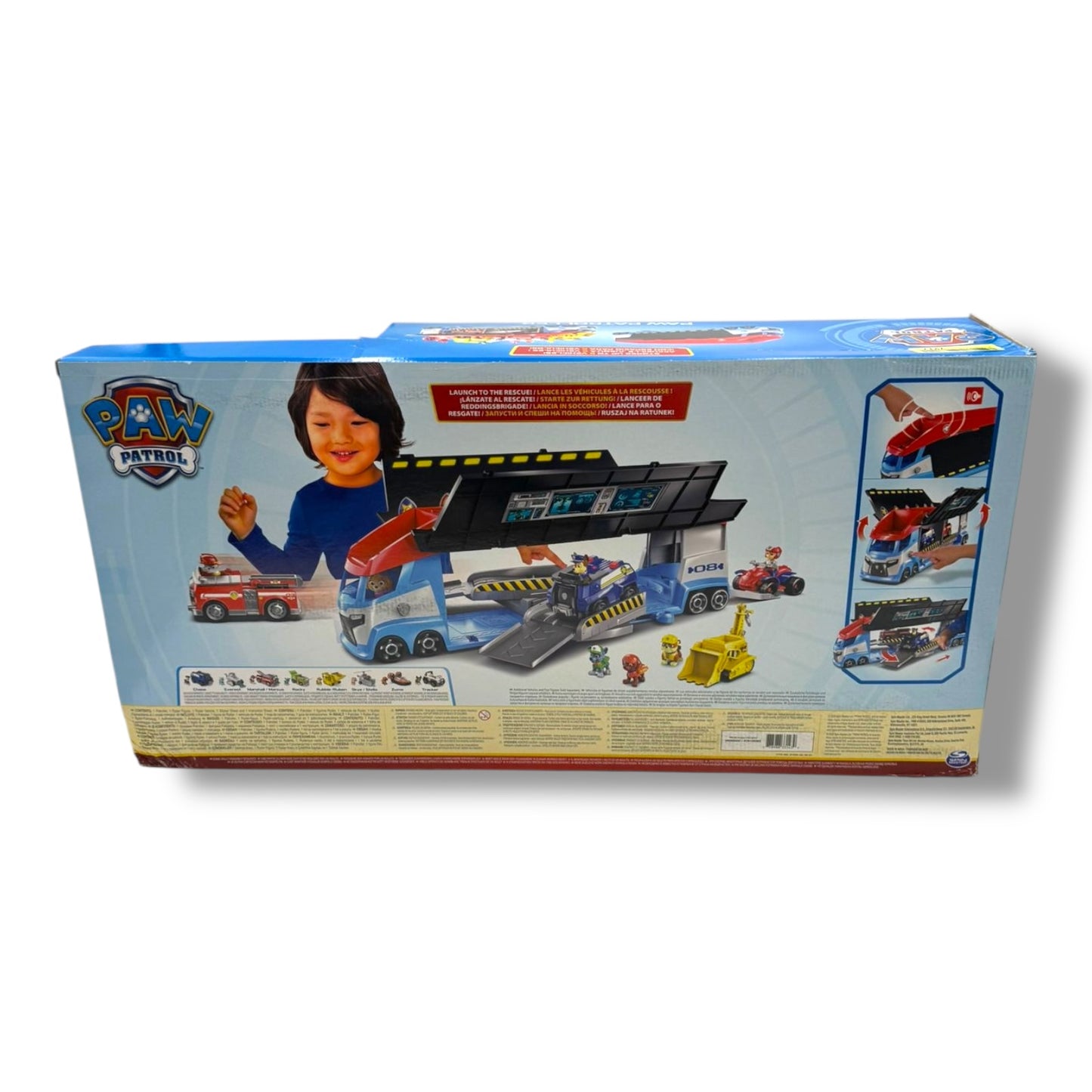 Paw Patrol, 10. Jubiläum, Teamfahrzeug Paw Patroller im aktualisierten Design, inkl. Ryder Figur
