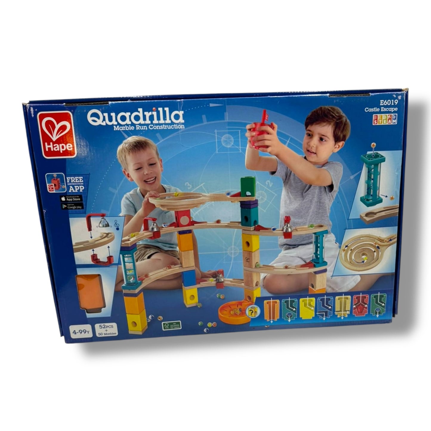 Hape Quadrilla BAU - Set Aus der Burg entkommen aus Holz