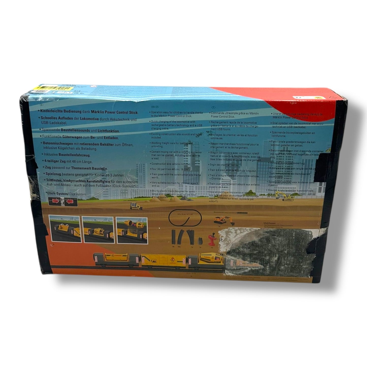 Märklin My World Startpackung Baustelle 29346 – Elektrische Spielzeugeisenbahn