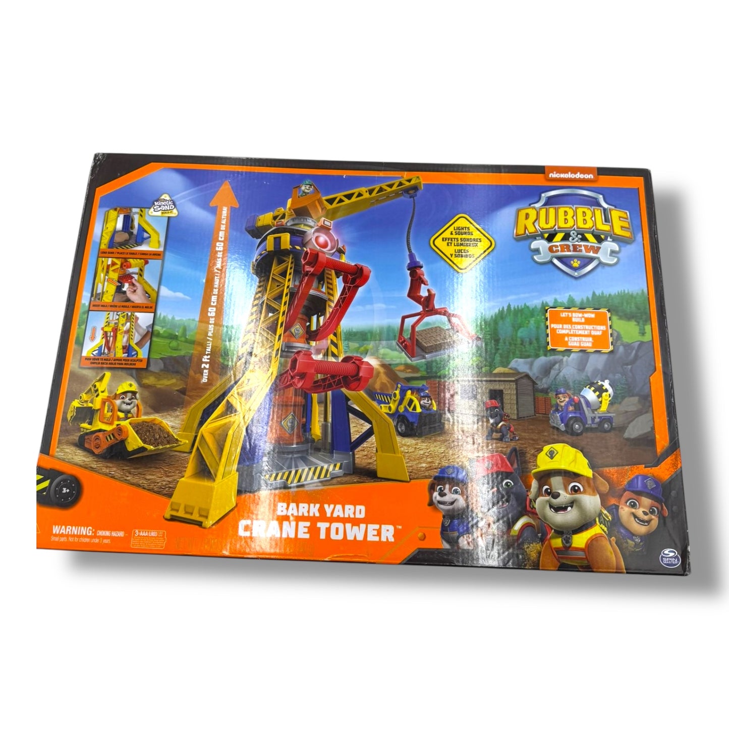Rubble &Crew – Baupfoten Hof Kran - Spielset (68 cm)
