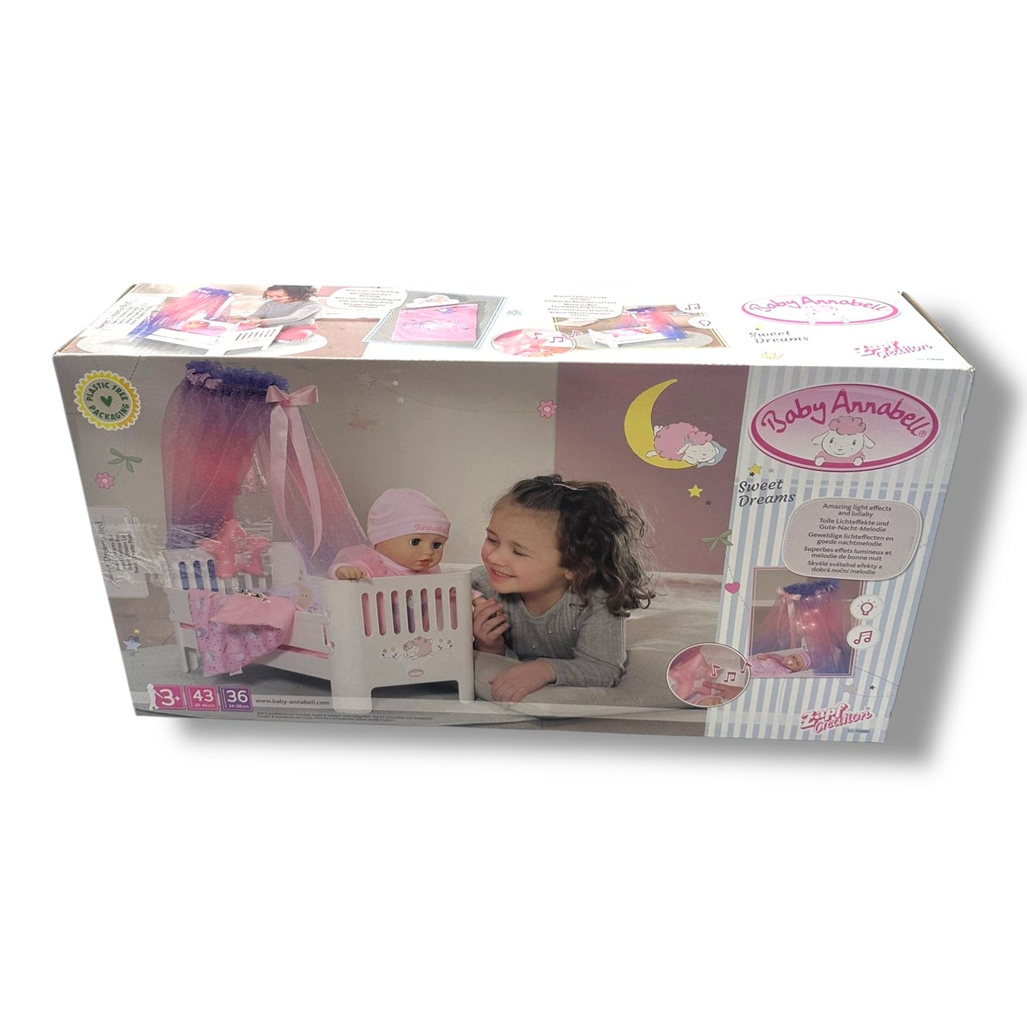 Baby Annabell – Sweet Dreams Puppenbett mit Himmel