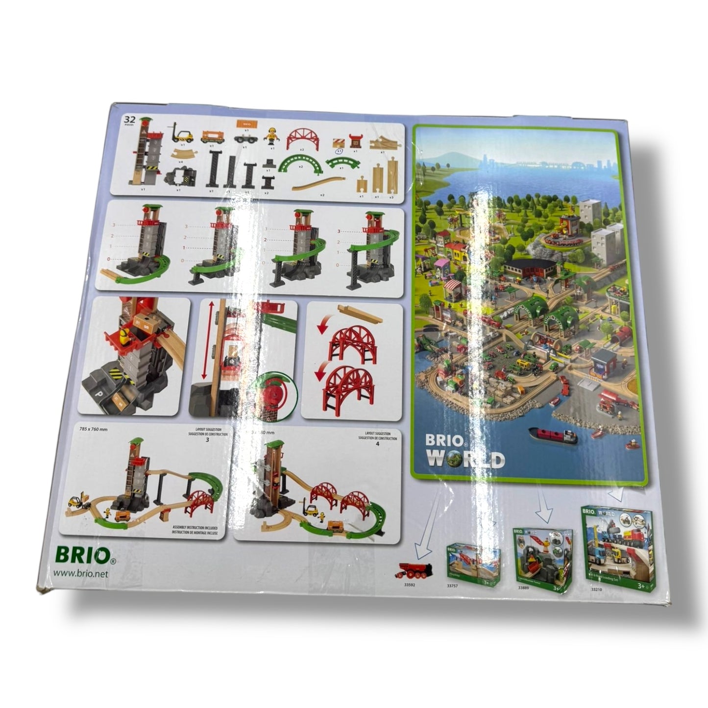 BRIO World 33887 – Großes Lagerhaus - Set mit Aufzug