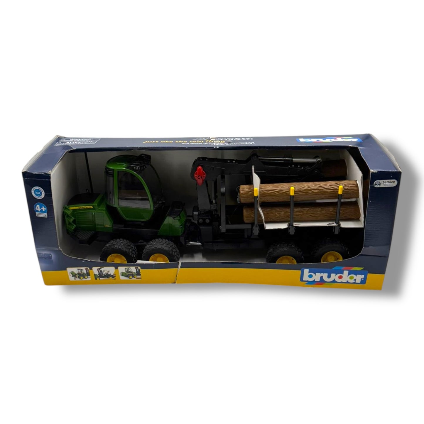 Bruder 2133 – John Deere Traktor mit Anhänger