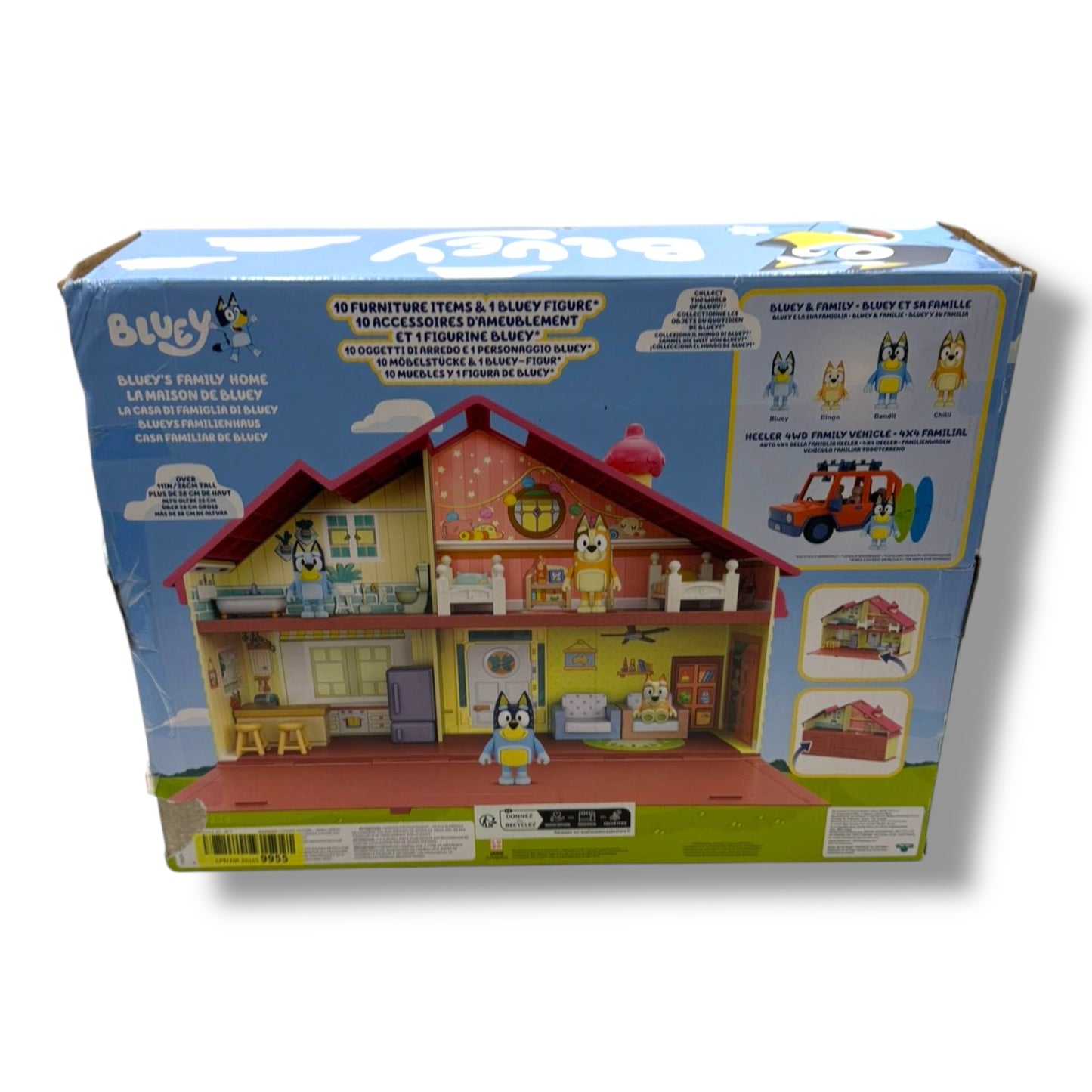 Bluey Spielset – Blueys Familienheim inkl. 6 cm Figur