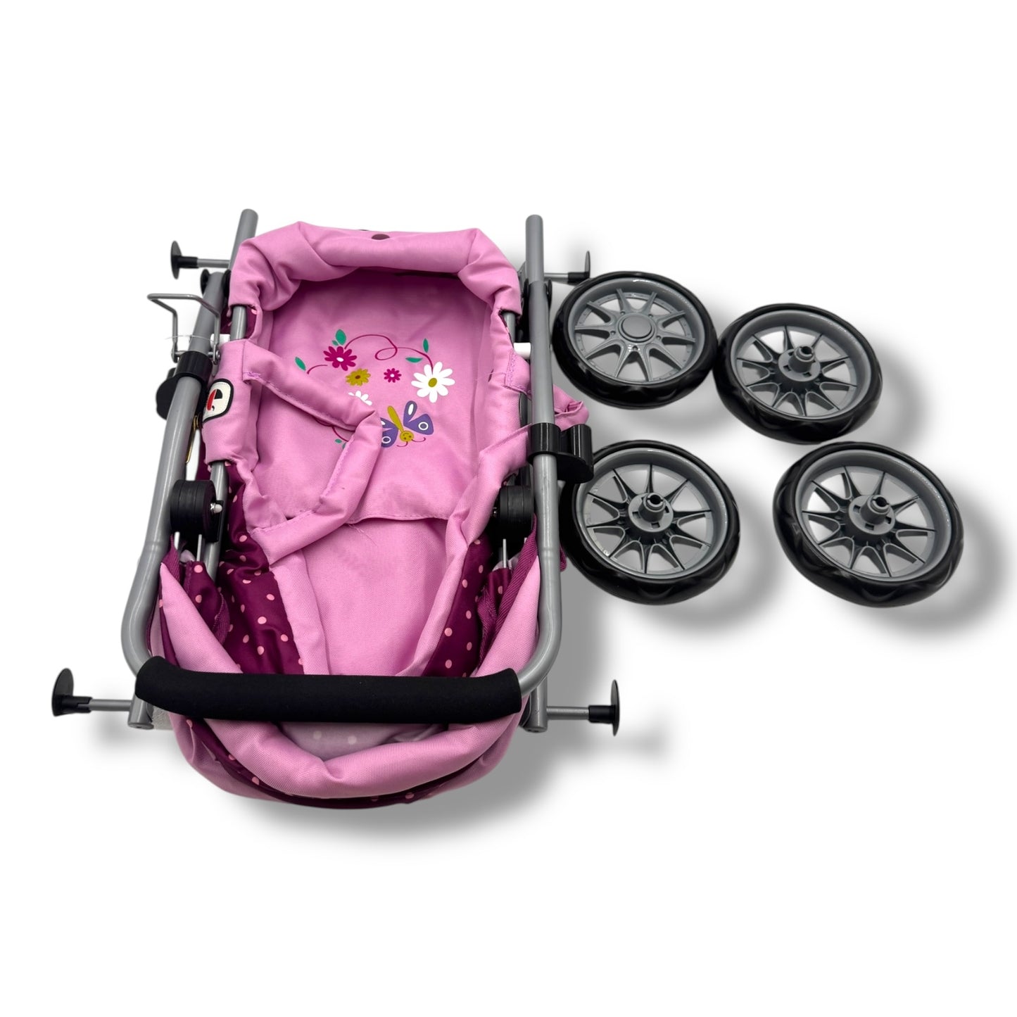 Bayer Chic 2000 – Kuschelwagen Smarty (Dots Brombeere, lila/rosa)