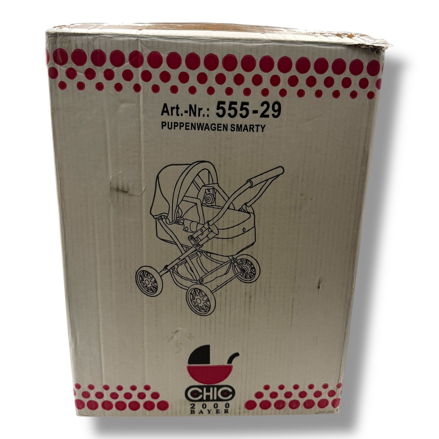 Bayer Chic 2000 – Kuschelwagen Smarty (Dots Brombeere, lila/rosa)