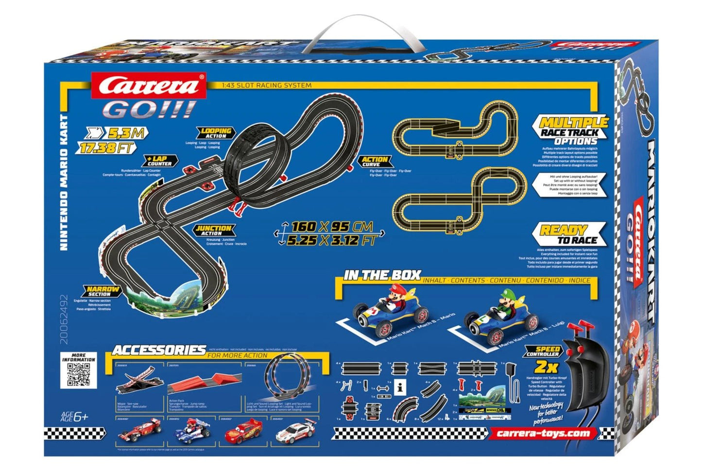 Carrera Rennbahn – Mario Kart™ Mach 8 Komplettset