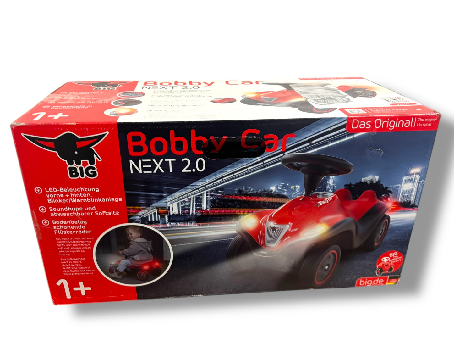 BIG Bobby Car Next 2.0 Rot – Rutschauto mit LED - Spielzeug & Spielwaren | ReplayToys Deutschland