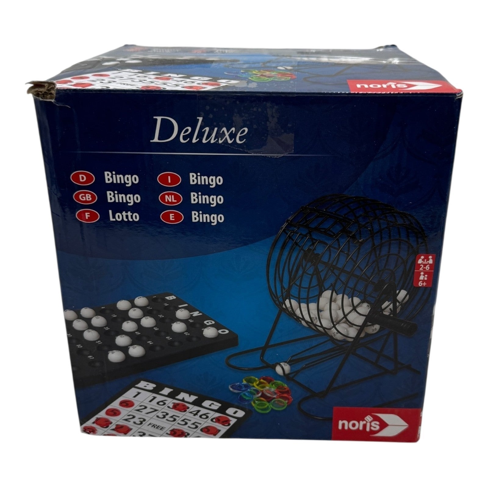 Noris 606108011 - Deluxe Bingo, Für 2 bis 6 Spieler - Der Spieleklassiker