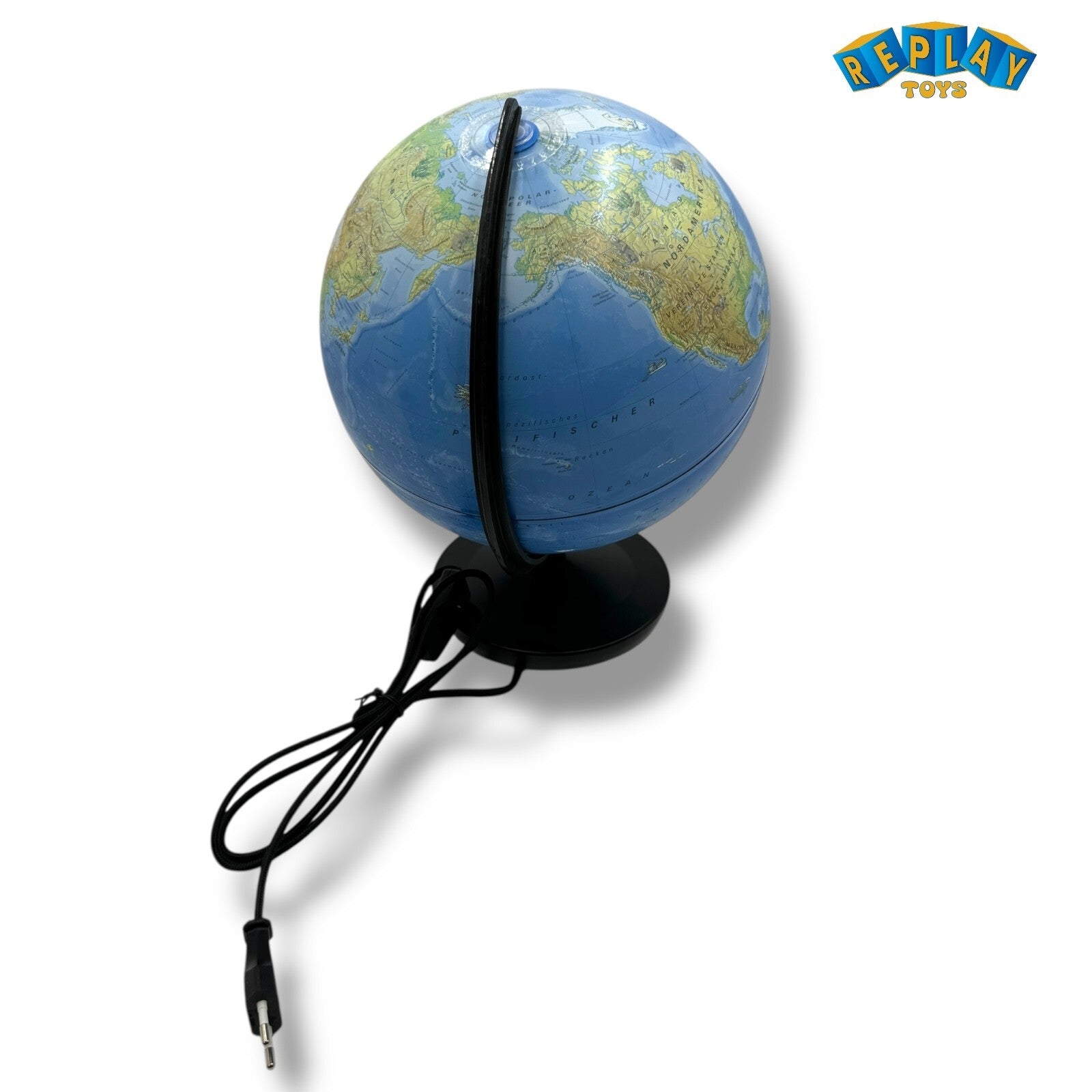 KOSMOS Tag und Nacht Globus mit Beleuchtung Kinderglobus Ø 26 cm ab 6 J. 673017 - Spielzeug & Spielwaren | ReplayToys Deutschland