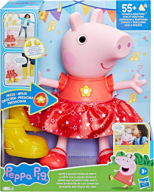 Peppa Pig Matschepfützen - Party Puppe 30cm inkl. 4 AA Batterien, französisch OVP