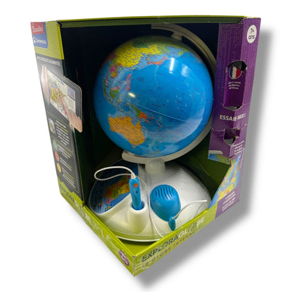 Clementoni 5 - Exploraglobe Das interaktive Globus - Lernspiel, Sprache Französisch
