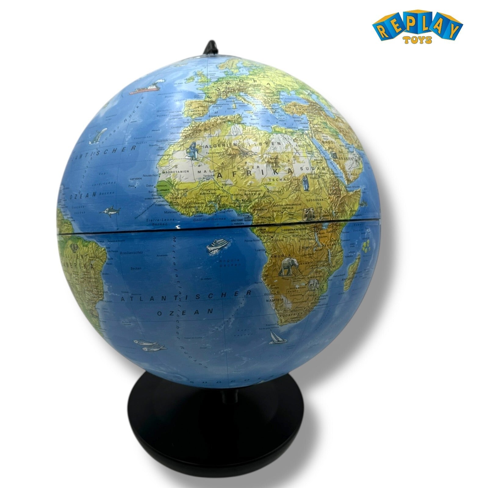 KOSMOS Tag und Nacht Globus mit Beleuchtung Kinderglobus Ø 26 cm ab 6 J. 673017 - Spielzeug & Spielwaren | ReplayToys Deutschland