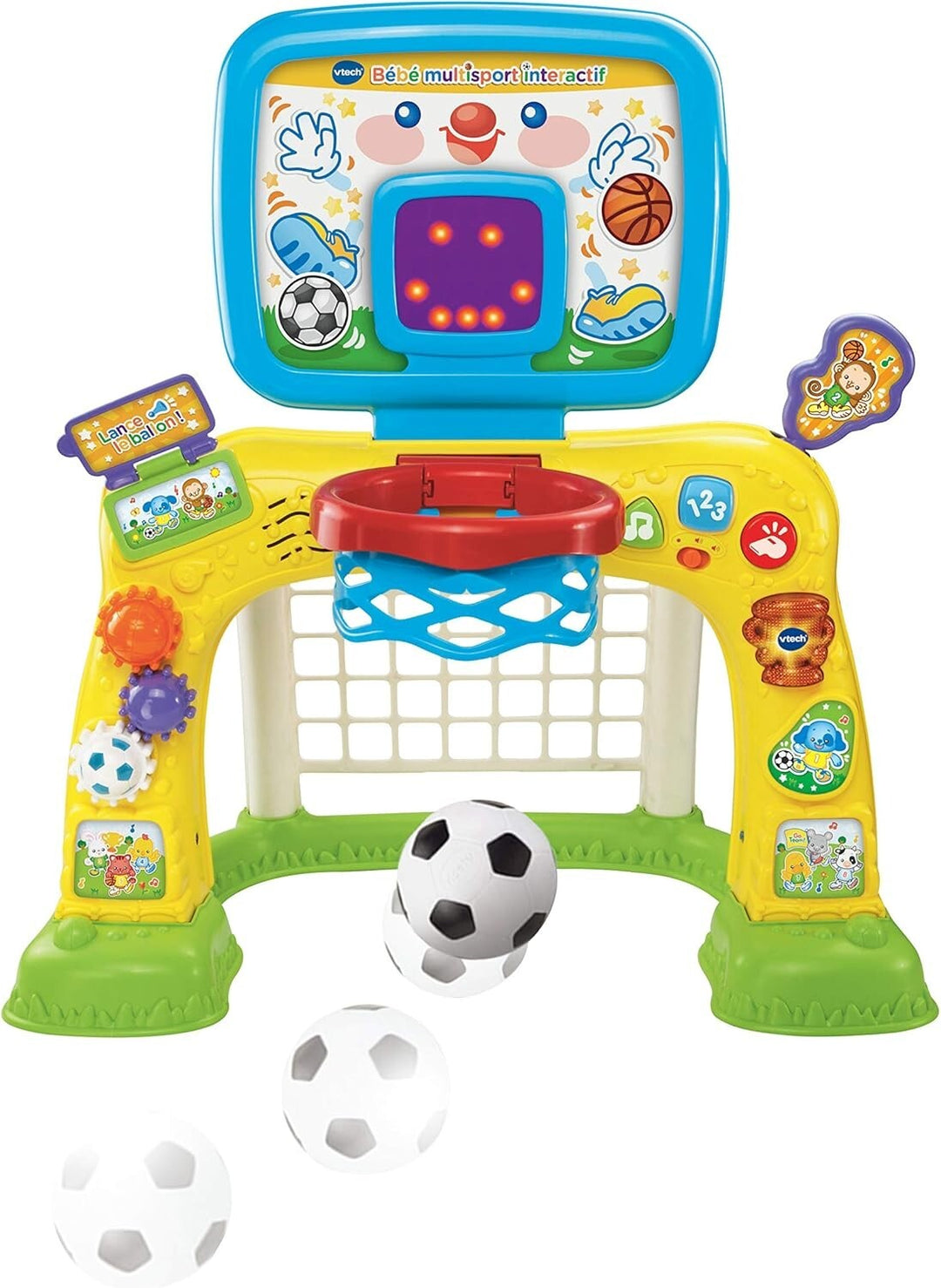 VTech - Interaktives Multi-Sport-Baby, Mehrfarbig, Motorik-Struktur für Babys, 2
