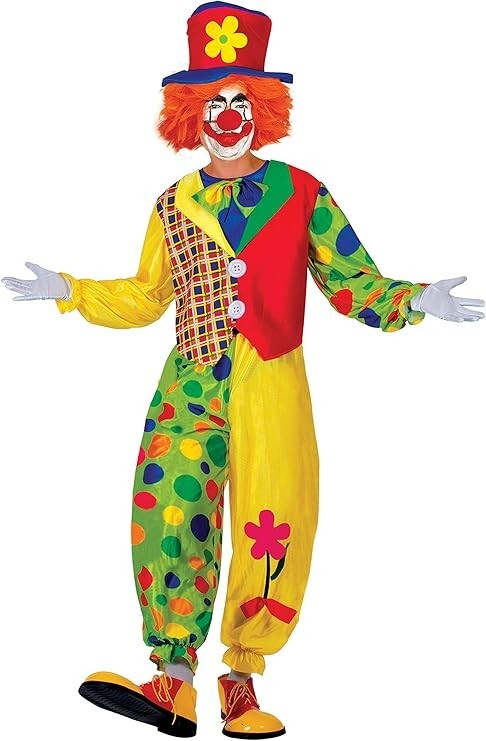 Ciao Clown Clown Kostüm für Erwachsene, Kostüme für Herren