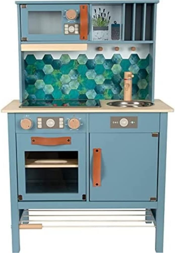 Smallfoot Kinderküche „tasty“ aus Holz & Metall, Kunstledergriffe B-ware